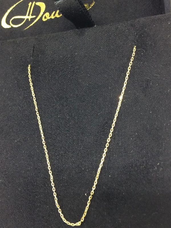 Cordão de Ouro Masculino Corrente Cartier Cadeado 60cm 1